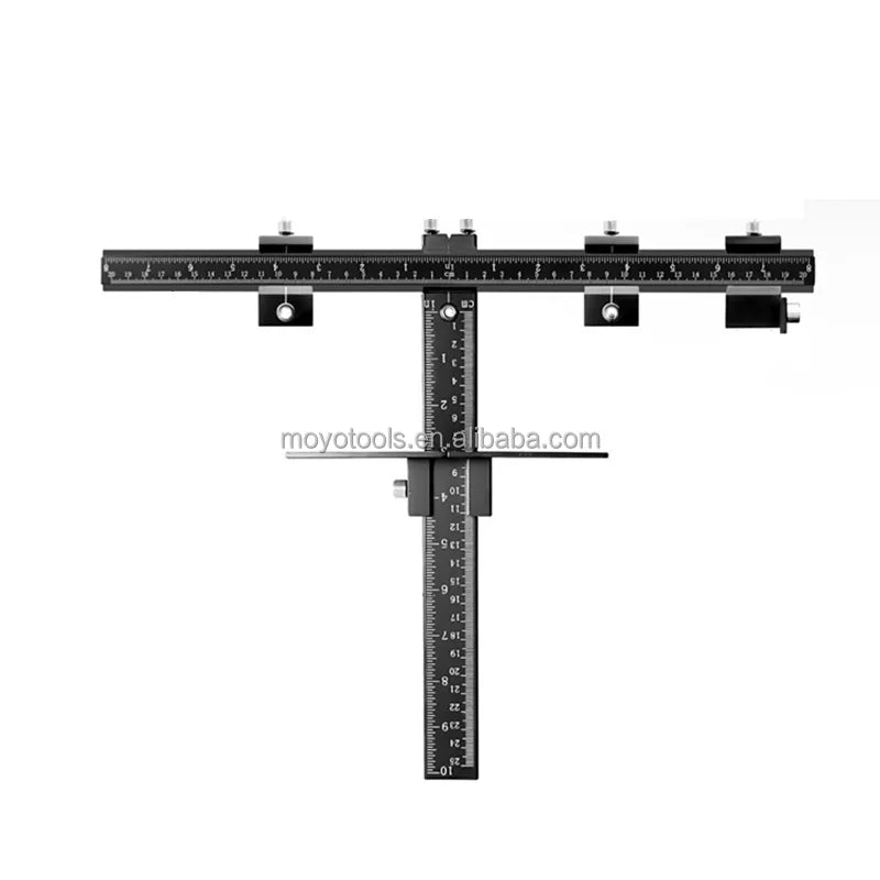 Woodworking Cabinet Hardware Jig Aluminum Alloy Adjustable Punch Locator Drill Guide for Pull Installation of Handles Tools Kit