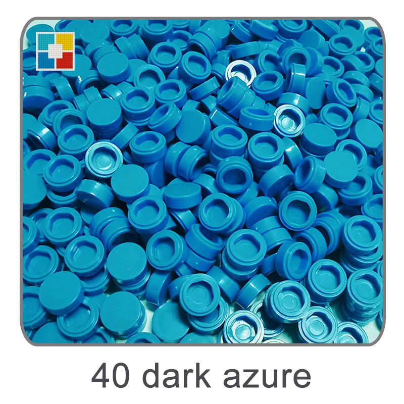1kg Flat Tile 1x1 98138 Round Building Blocks Plastic MOC Bricks Parts Pixel Art DIY, Compatible DIY pixel Art Blocks