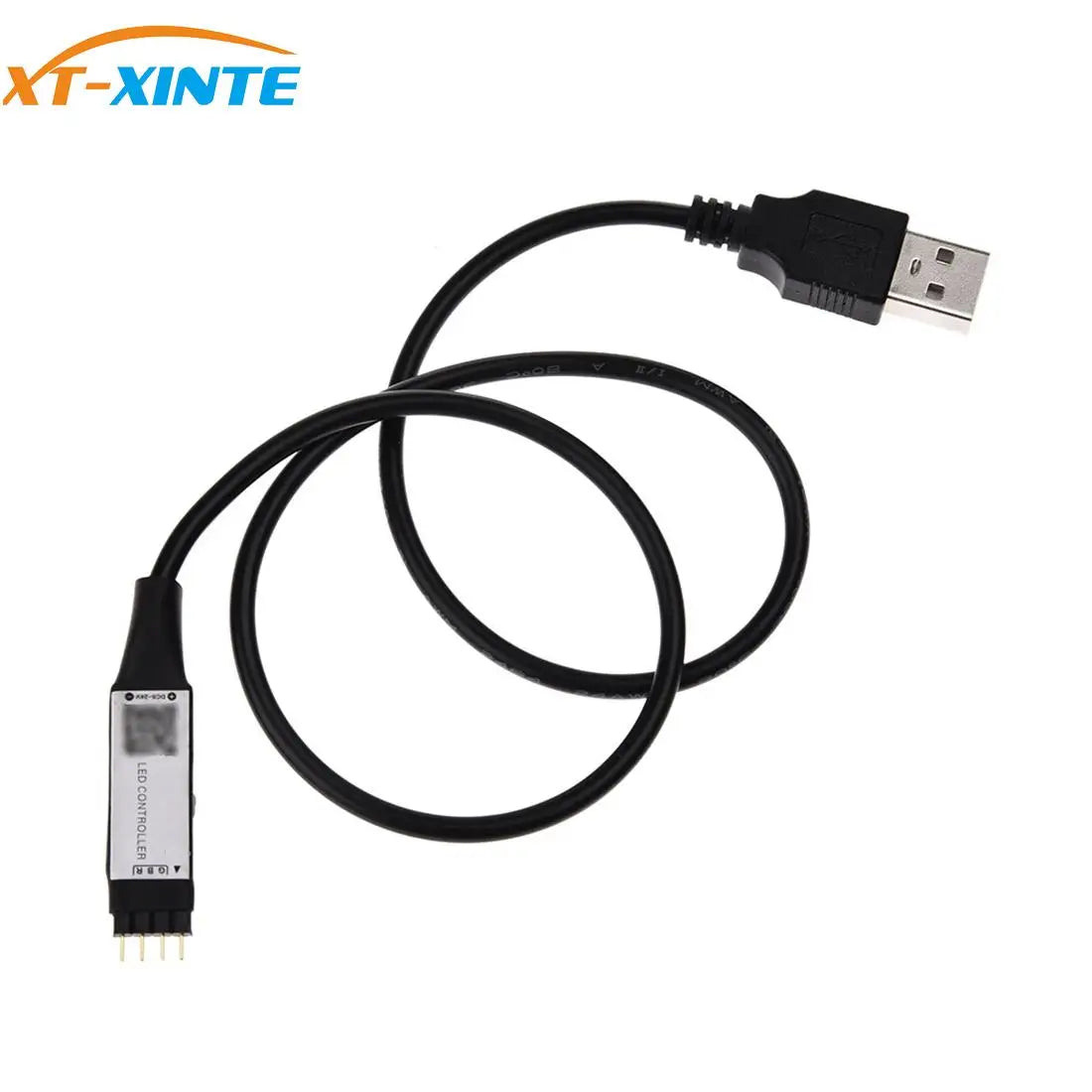 XT-XINTE 5V USB LED RGB Bluetooth-compatible Controller Remote 4 Pin Male for TV Backlight Light Strip LED Dimmer Home Colorful