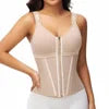 Dropshipping Firm Compression Colombian Spandex/Nylon Waist Trainer Flat Belly Fat Mesh Seamless Breathable Eco-Friendly Corset