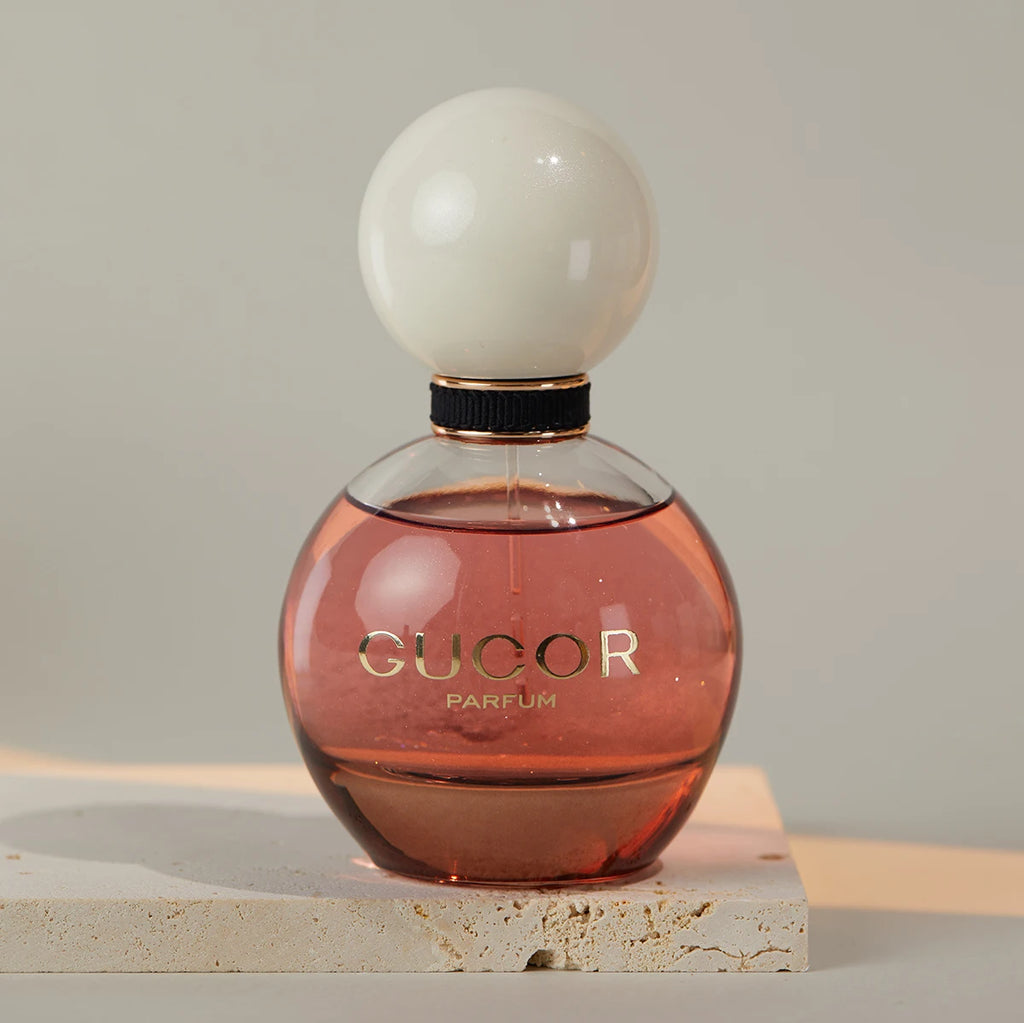 GUCOR 02 Series Women's Perfume 60ml High Transparency Glass with Fine Mist Nozzle French Sparkling Pearl Collection