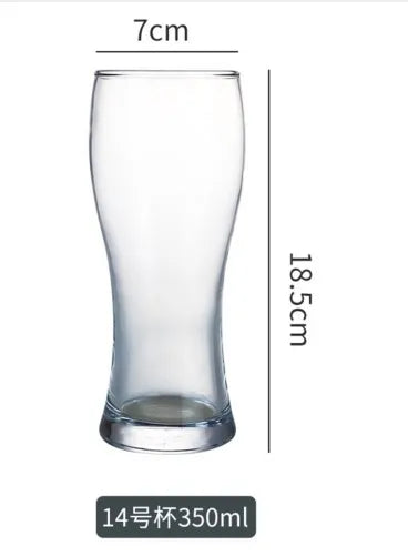 Customized Logo Teku Tulip Glass Cup Classic Western Style Beer Wind Glass Transparent Rock Lead-Free