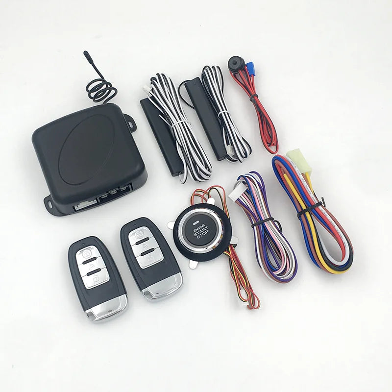 New Hot Sale Universal Pke Push Button Engine Start Stop Keyless Entry Remote Start Auto Hot Sale in South American Market