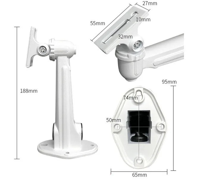 Aluminum Alloy CCTV Camera Bracket 1212ZJ 1292 1203 1213 Wall Mount  Support Indoor Outdoor for Bullet Cam