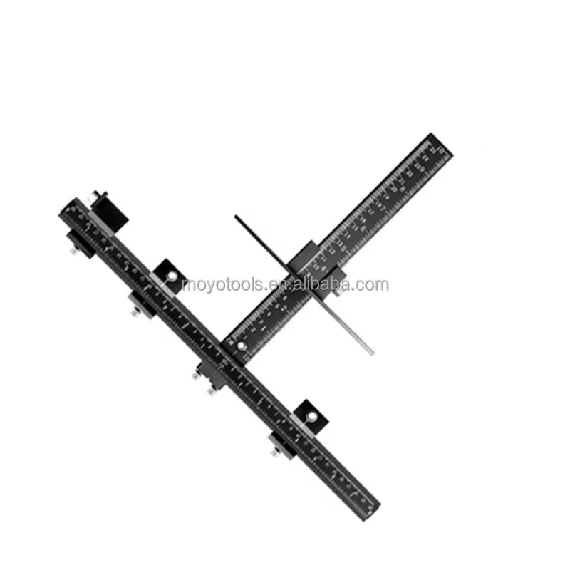 Woodworking Cabinet Hardware Jig Aluminum Alloy Adjustable Punch Locator Drill Guide for Pull Installation of Handles Tools Kit