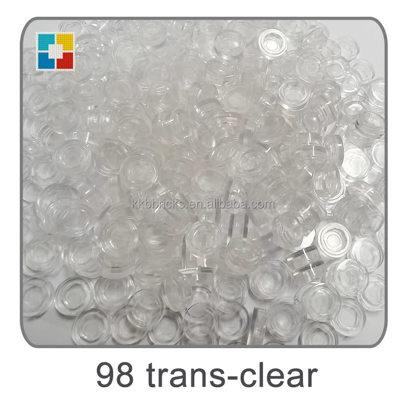 1kg Flat Tile 1x1 98138 Round Building Blocks Plastic MOC Bricks Parts Pixel Art DIY, Compatible DIY pixel Art Blocks