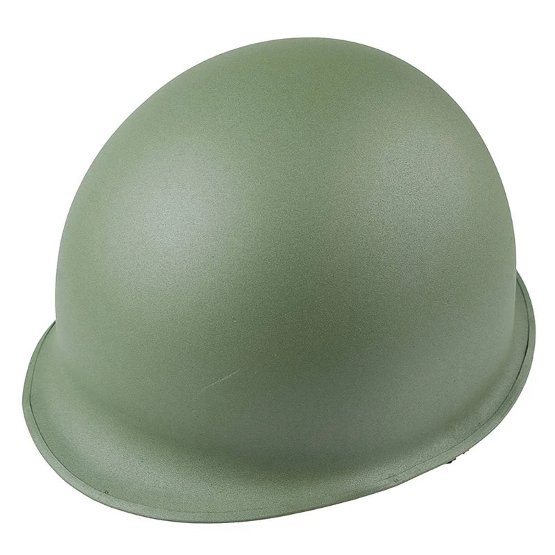 Military Steel M1 Helmet Tactical US Army Replica Protective Helmets WWII WW2 Outdoor CS Paintball Green Steel Helmet