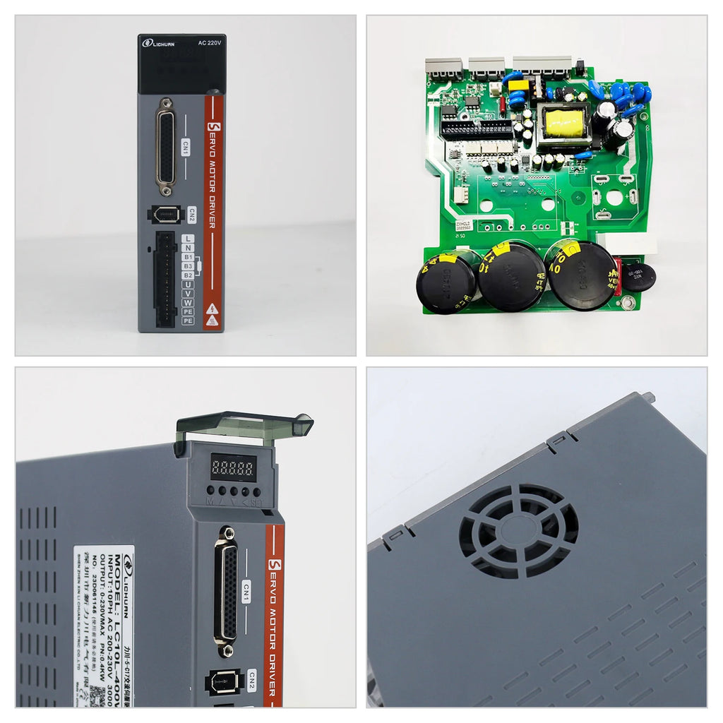 Lichuan A5 200W 400W 600W 750W 1000W AC Servo Motor with Driver 220V 3000RPM AC Servo Motor Drivers Kit for Automated Machine