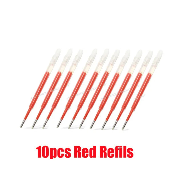 For Xiaomi Metal Sign pen Kaco 0.5MM EU Refill Blue/Black/Red/Navy Blue Ink European Standard Retractable Gel Pens 10Pcs/Pack