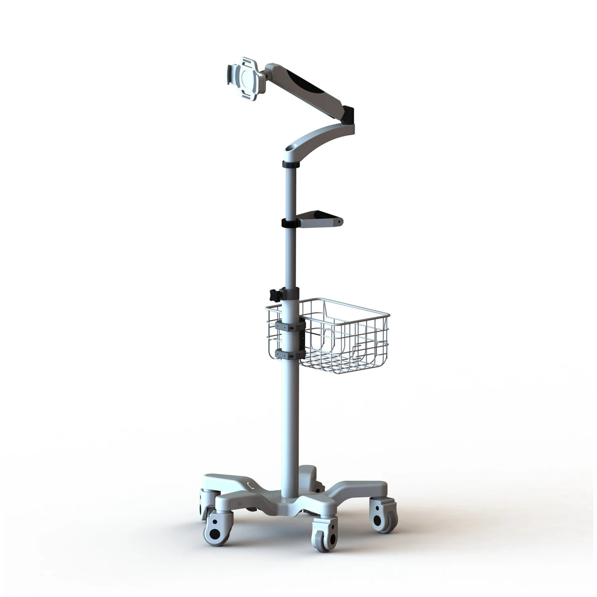 Ergonomic Design High-end Aluminum Hospital Monitor Stand/Dental Nursing Trolley/ Medical Tablet Cart