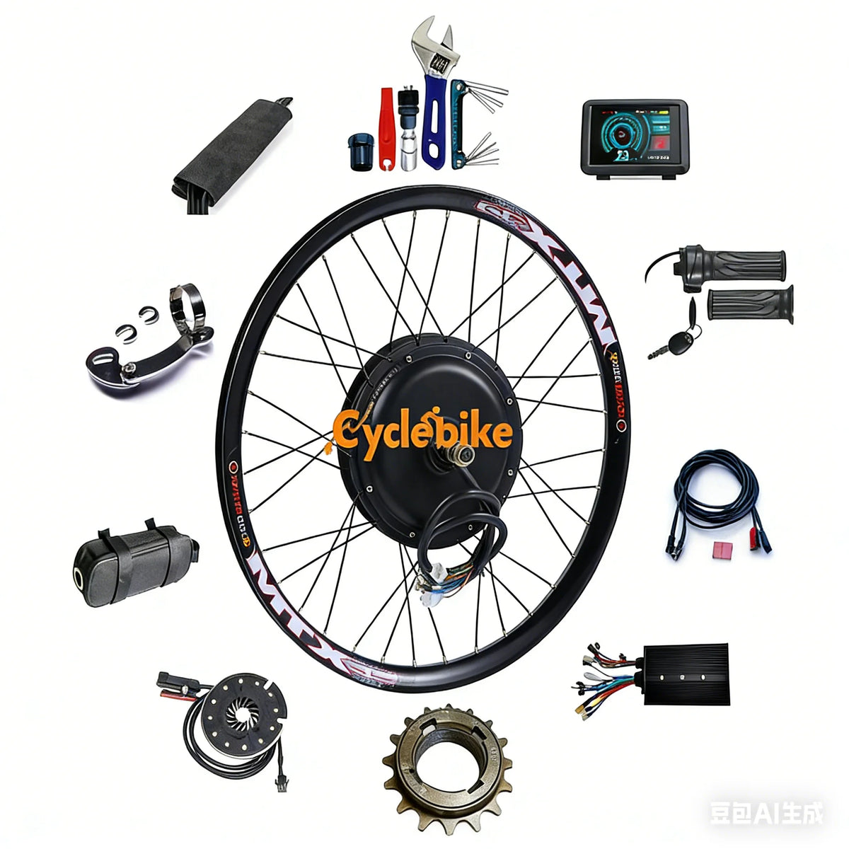High Speed 72v 4000w Electric Bike Conversion Kit From USA Warehouse 3 Days Delivery