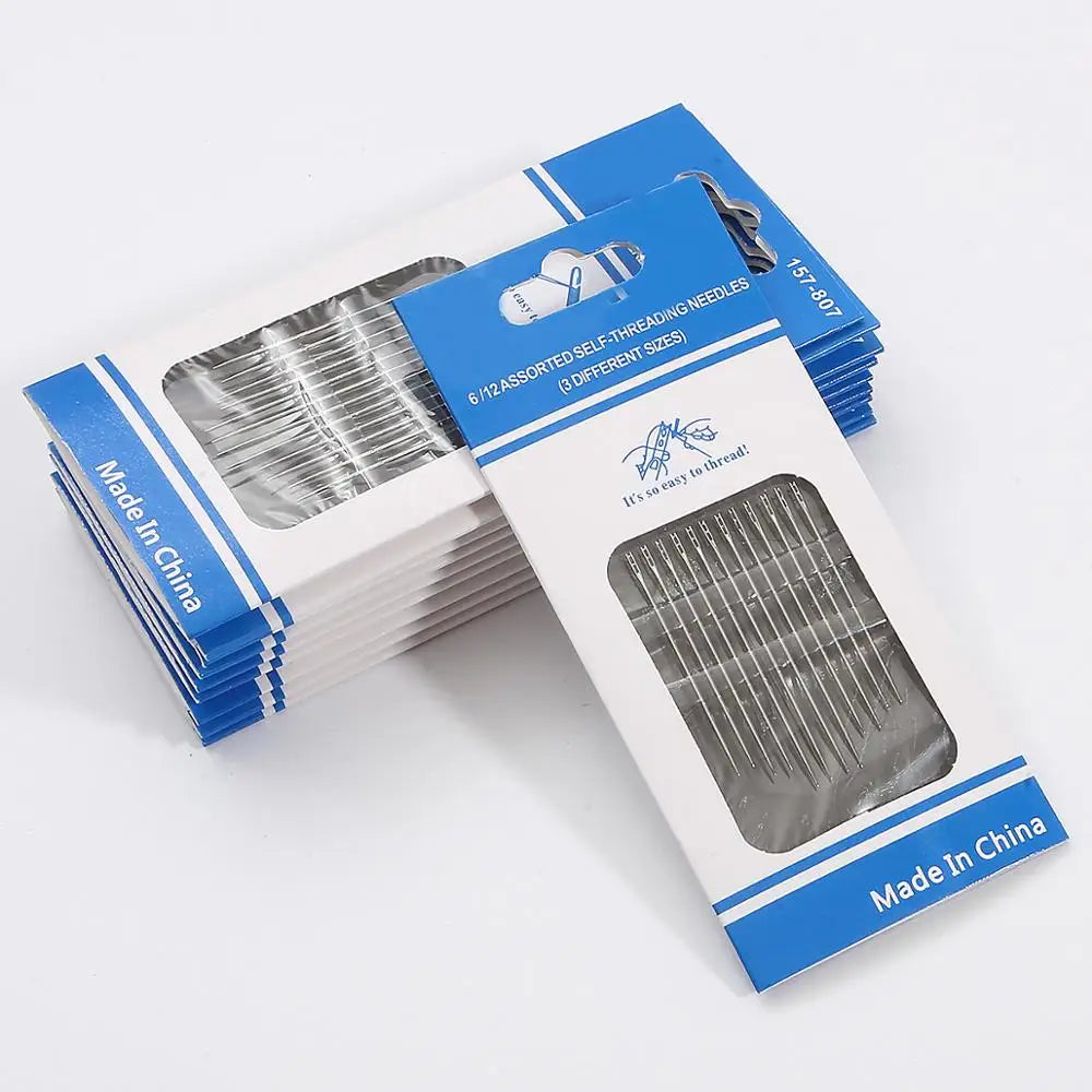 12Pcs/Set Sewing Needles Sewing Pins Set for Home DIY Crafts Household Different Sizes Suitable for Handmade