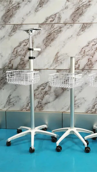 Ergonomic Design High-end Aluminum Hospital Monitor Stand/Dental Nursing Trolley/ Medical Tablet Cart