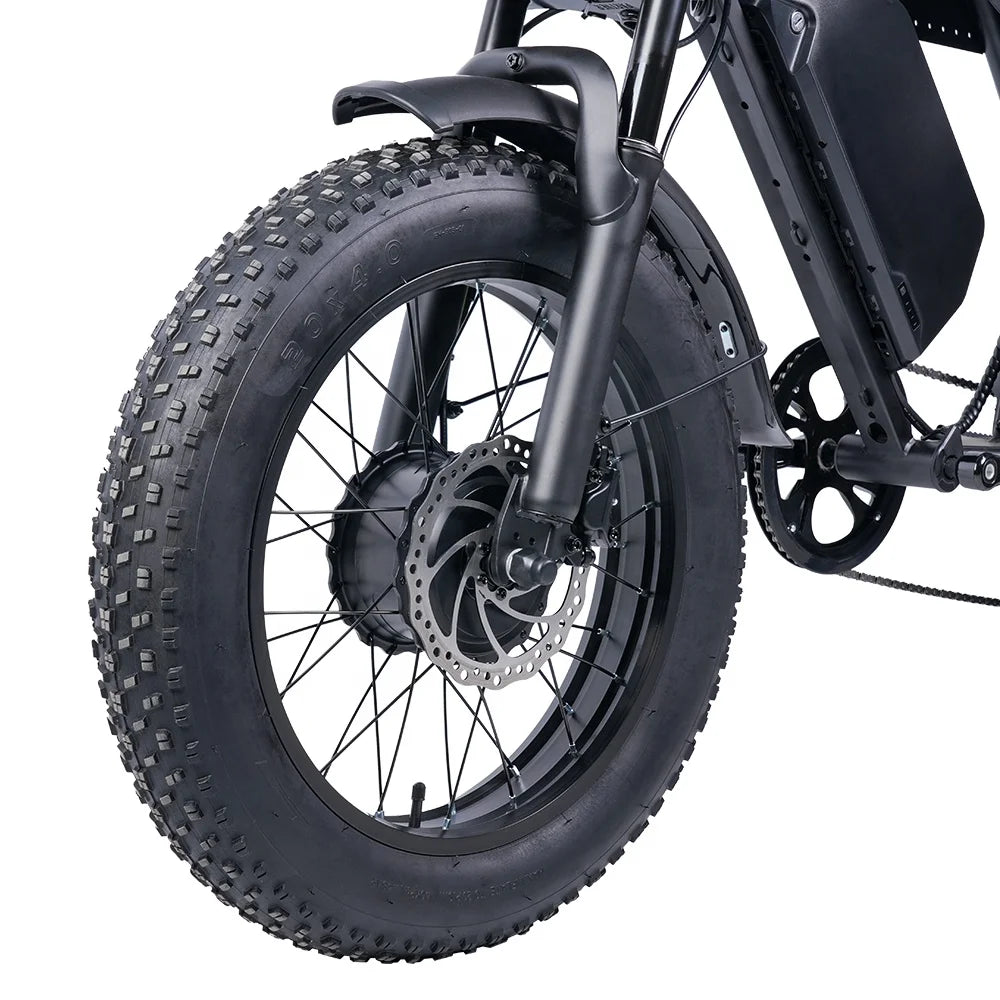 US Stock 750W 7 Speed 30mph Electric Mountain Bike 20*4 Inch Fat Tire Ebike Hydraulic Disc Brake Dual Motor Electric Bike