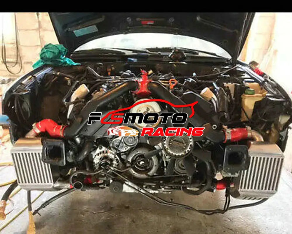 A Pair Front Side Mount Aluminum Intercooler For Audi S4 B5 S4 RS4 Avant A6 C5 Bi-Turbo 2.7L Allroad Quattro 1997-2005 BiTurbo