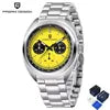 PAGANI DESIGN Men's Watches Retro Panda Dial Quartz Watch Men Japan VK63 Chronograph Sapphire Glass Wrist Watch Men 2026New-1782