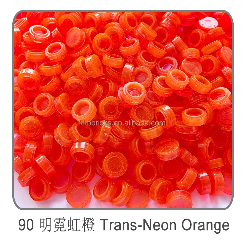 1kg Flat Tile 1x1 98138 Round Building Blocks Plastic MOC Bricks Parts Pixel Art DIY, Compatible DIY pixel Art Blocks