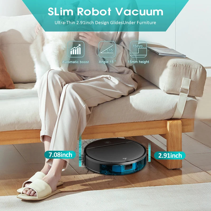 3 in 1 Sweeping Sucking Mopping Robotic Vacuum Cleaning Machine Rechargeable Wireless 3000pa Robot Vacuum Cleaner for Home
