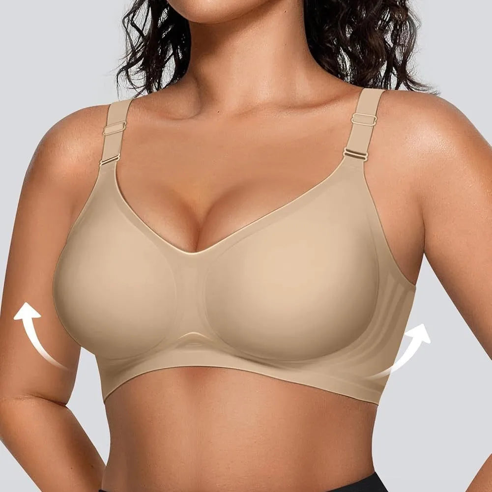 Womens Wireless Bras Push up Support Full Coverage Bralettes No Underwire Bra Comfortable Everyday Seamless Tshirt Bras