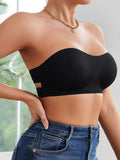 1Pcs Solid Seamless Strapless Side Closed Wireless Tub Top, Sexy Comfortable Push up Bra, Ladies Underwear and Underwear