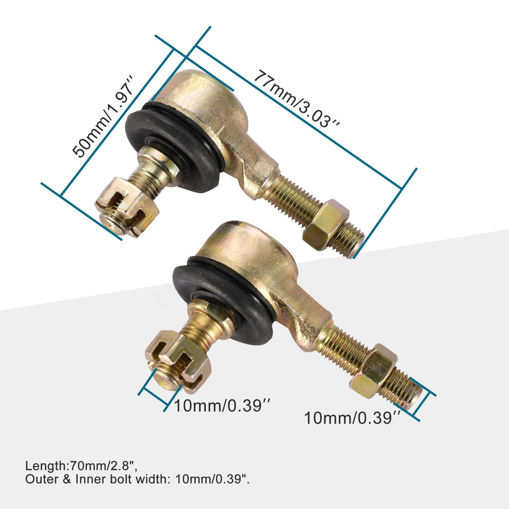 GOOFIT 70mm Tie Rod Assembly Replacement for 50cc 70cc 90cc 110cc 125cc 150cc 200cc 250cc ATV Four Wheeler Quad Ends