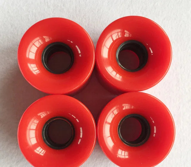 4 Pieces 78A 60*45mm LED Flash Longboard Wheel DanceBoard Transparent Skateboard Wheel PU Double Rocker Flashing Wheel
