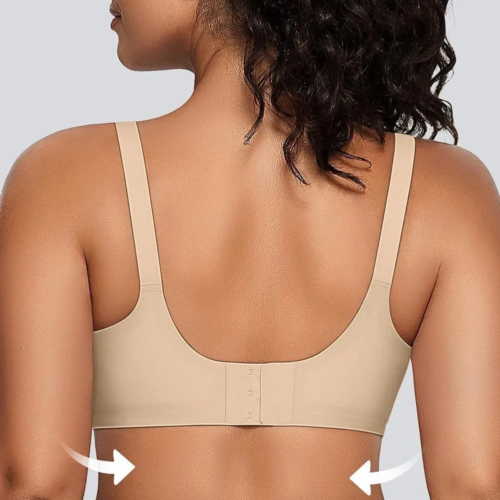 Womens Wireless Bras Push up Support Full Coverage Bralettes No Underwire Bra Comfortable Everyday Seamless Tshirt Bras