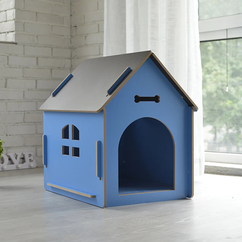 Yueshang New Wood Dog House Pet Kennel Pet Bed Mat Cat Nest a Wood Dog Premises Manufacturers Direct Sales