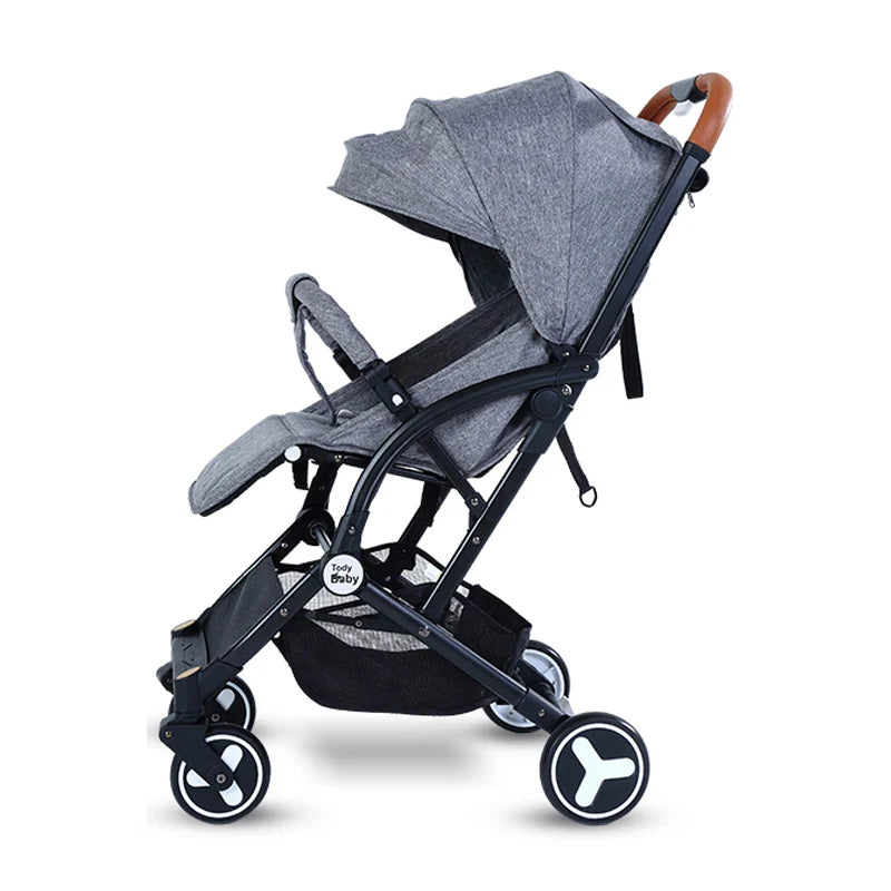 Wholesale Free Adjustable Strong Mall Cool Eco-friendly Linen Baby Stroller for Kids Foldable