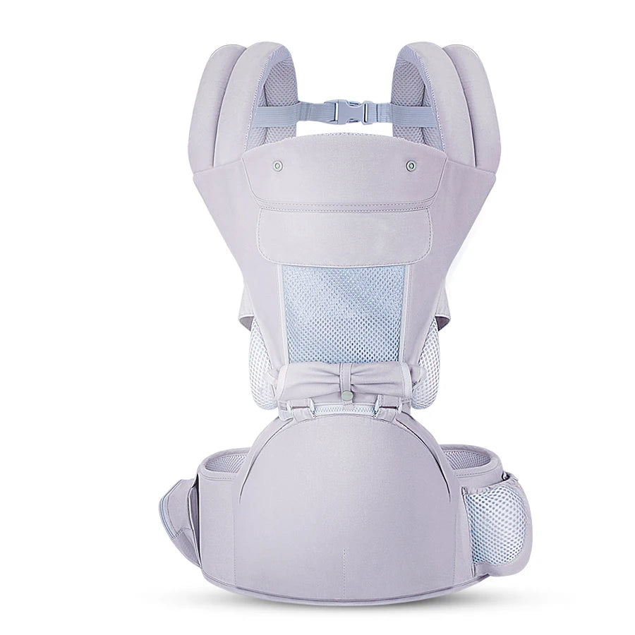 Manufacturer Ergonomic Hip Seat Baby Carrier with Hood Cotton Front and Back Carrying Baby Wrap Carrier Sling for Newborn Infant