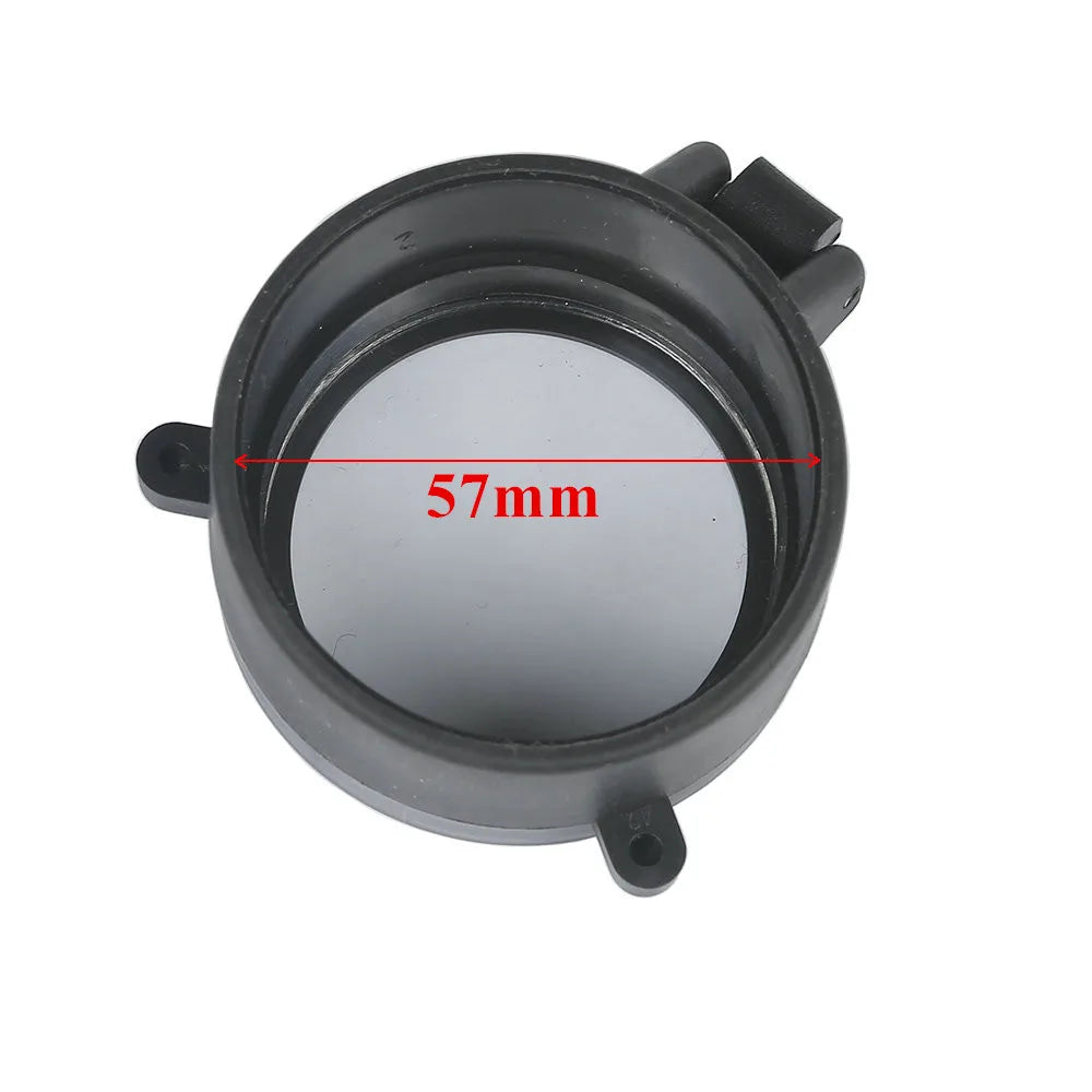 30-64 mm Transparent Rifle Scope Quick Flip Spring Up Open Lens Cover Cap Eye Protect Objective Lens Eye Caliber Pistol
