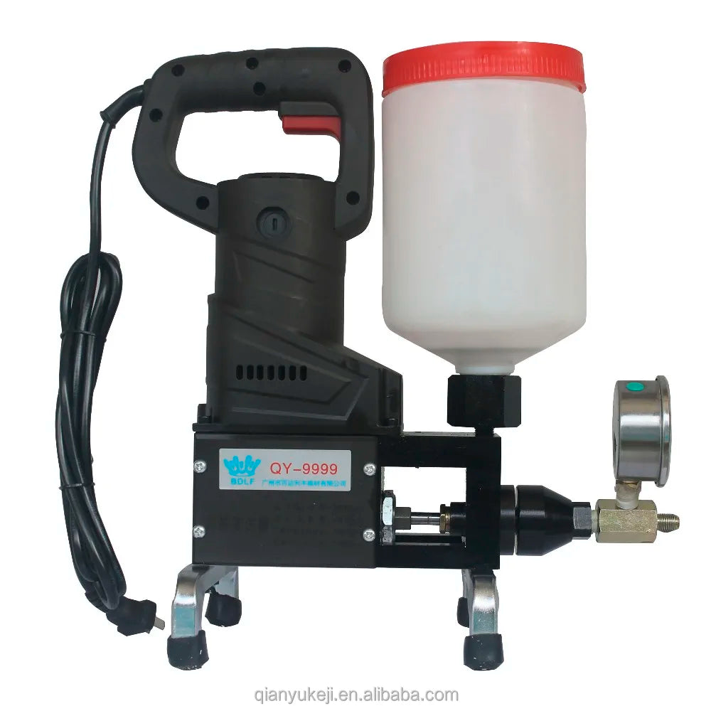 QY-9999 220V 50/60HZ PU Foam and Epoxy Injection Pump for Concrete Wall Roof Cracks Waterproofing