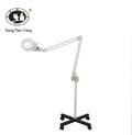 DTY Professional Salon LED Magnifying Glass Floor Lamp Stand 3X/5X Diopter Adjustable 90-160cm Height Face/Body/Eye 110V/240V 5"