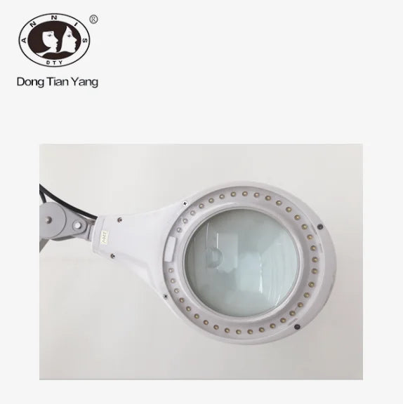 DTY Professional Salon LED Magnifying Glass Floor Lamp Stand 3X/5X Diopter Adjustable 90-160cm Height Face/Body/Eye 110V/240V 5"