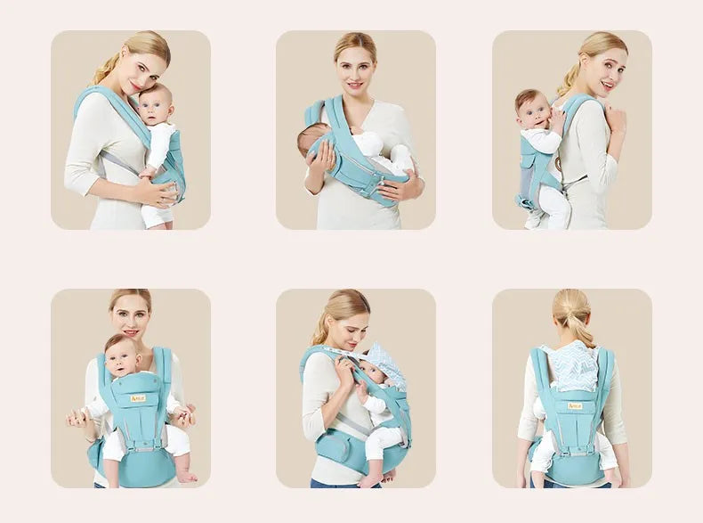 Baby Carrier Ergonomic Hip Seat Carrier With Hood Front&Back