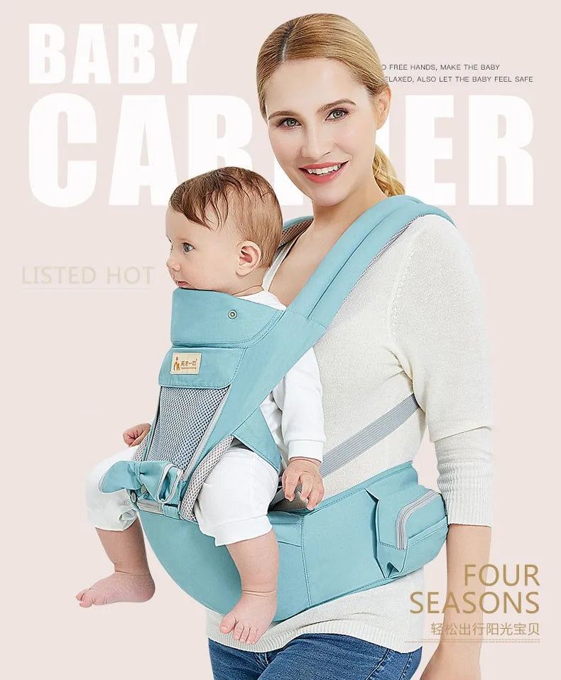 Baby Carrier Ergonomic Hip Seat Carrier With Hood Front&Back