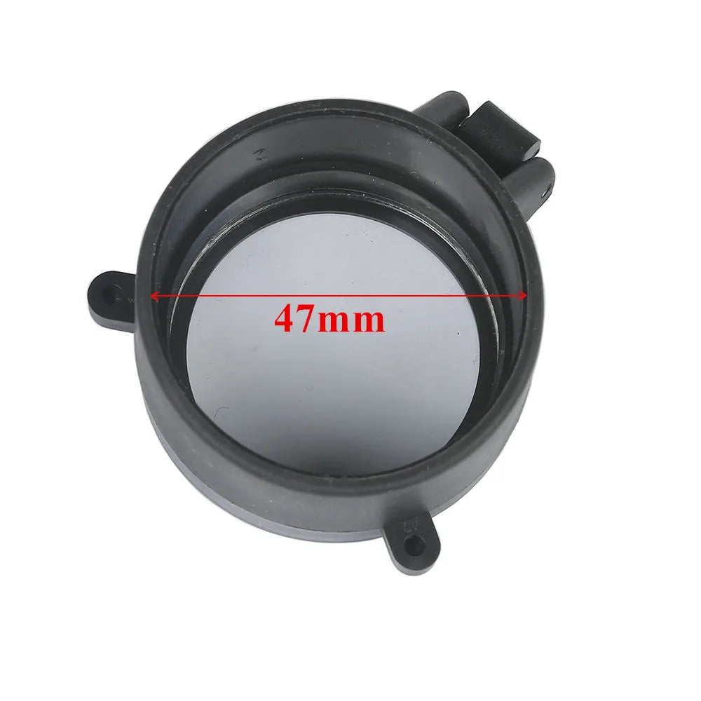 30-64 mm Transparent Rifle Scope Quick Flip Spring Up Open Lens Cover Cap Eye Protect Objective Lens Eye Caliber Pistol