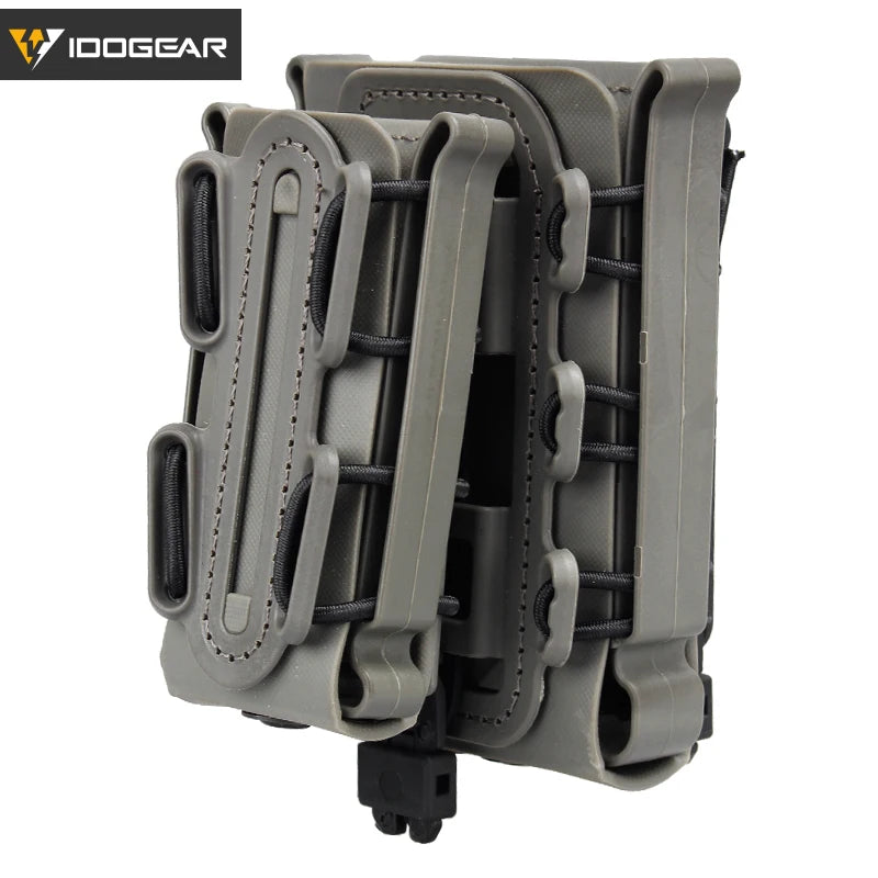 IDOGEAR Molle Pistol Mag Magazine Pouch Set Holster Fastmag Belt Clip Plastic Molle Pouch Shell Mag Set