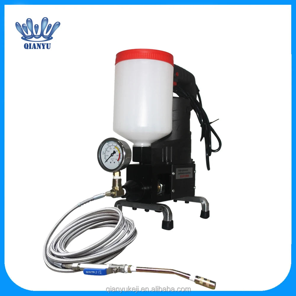 QY-9999 220V 50/60HZ PU Foam and Epoxy Injection Pump for Concrete Wall Roof Cracks Waterproofing