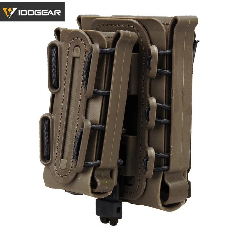 IDOGEAR Molle Pistol Mag Magazine Pouch Set Holster Fastmag Belt Clip Plastic Molle Pouch Shell Mag Set