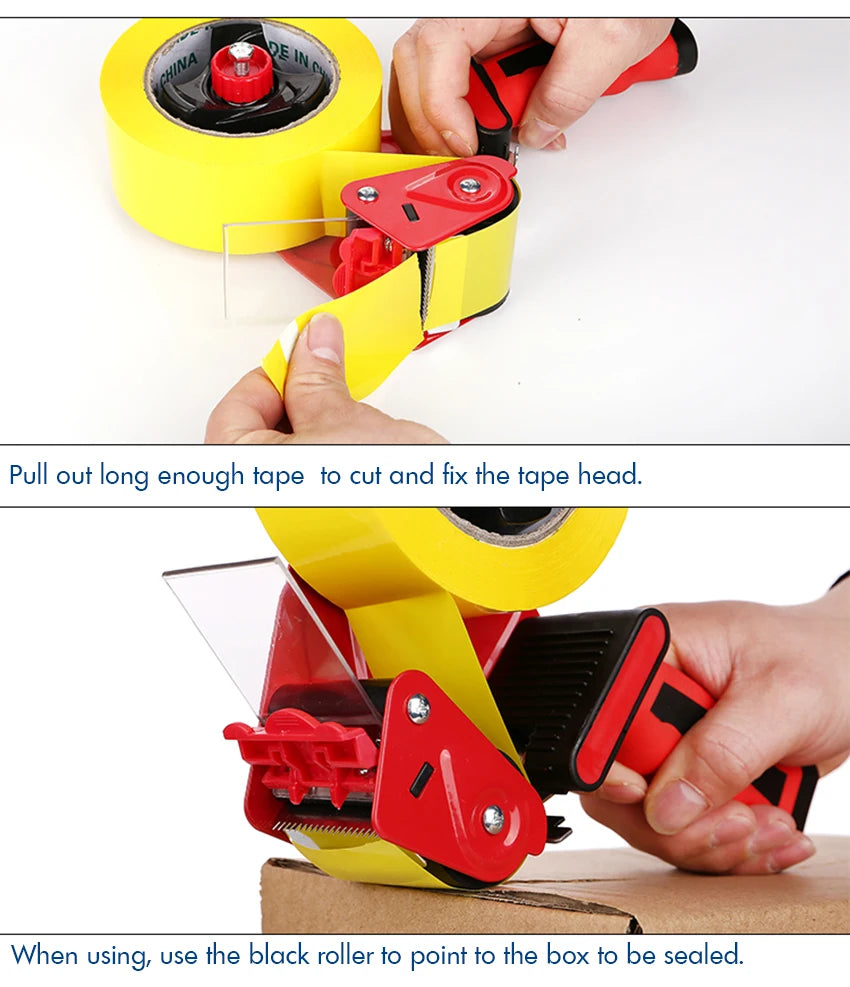 Tape Gun Standard Handheld Tape Dispenser 5cm Width Sealing Tape Holder Cutter 테이프 디스펜서 for Box Carton Sealing and Packaging