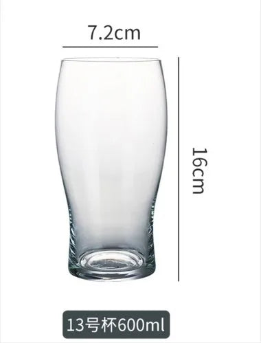 Customized Logo Teku Tulip Glass Cup Classic Western Style Beer Wind Glass Transparent Rock Lead-Free