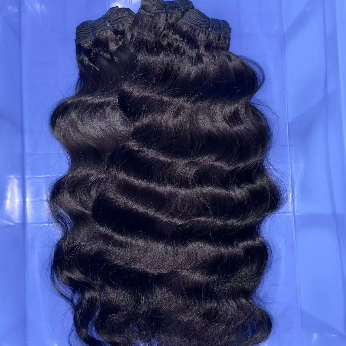 Wholesale Raw Wavy Human Hair Bundles Cuticle Aligned Body Wave Hair Double Weft Indian Curly Raw Human Hair