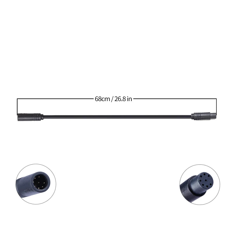 1T4 Main Cable for Bafang 8FUN, Mid Hub Motor Kits, E-Bike, BBS01B, BBS02B, BBSHD Connect, Brake Display, Electric Bicycle