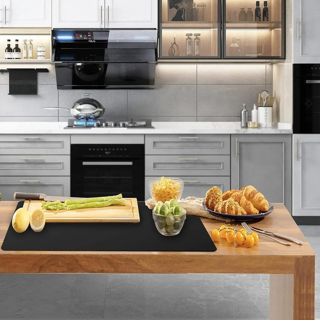 FDA Large Size Silicone Kitchen Table Mat Silicone Counter Mat Heat Resistant Kitchen Counter Top Protector Non Slip Mat
