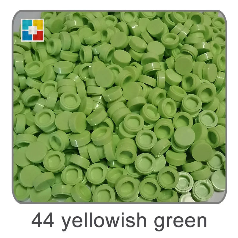1kg Flat Tile 1x1 98138 Round Building Blocks Plastic MOC Bricks Parts Pixel Art DIY, Compatible DIY pixel Art Blocks