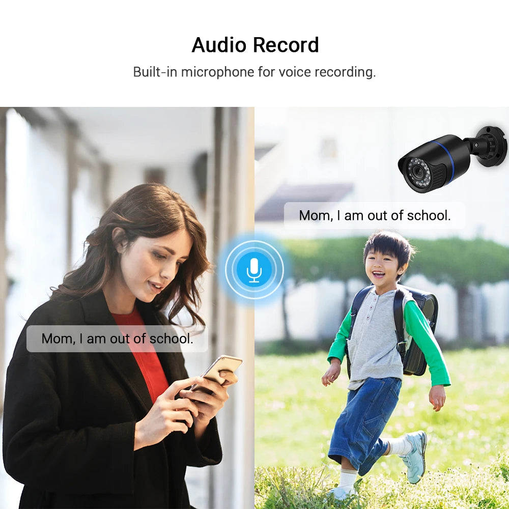 8MP 4K Ultra HD IP Camera 5MP Bullet Web Camera Audio Record Motion Detection Waterproof Outdoor Camera XMeye Cloud H.265
