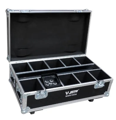 VSHOW WBRF0606 10pcs with case Wireless Led Uplights 6pcs 18w 6in1 RGBWA+UV Led Battery Powered Led Par Stage Light