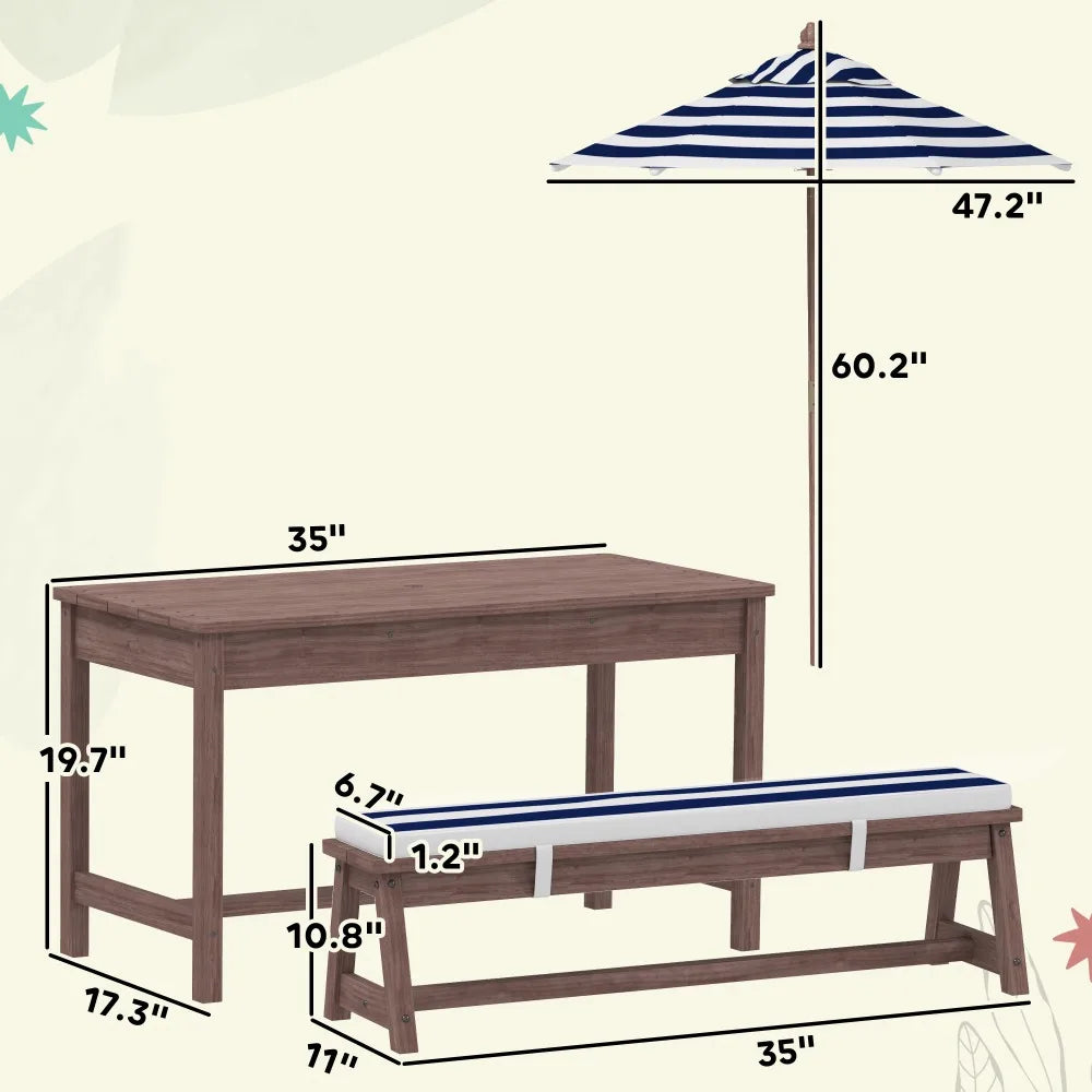 Kids Garden Picnic Table