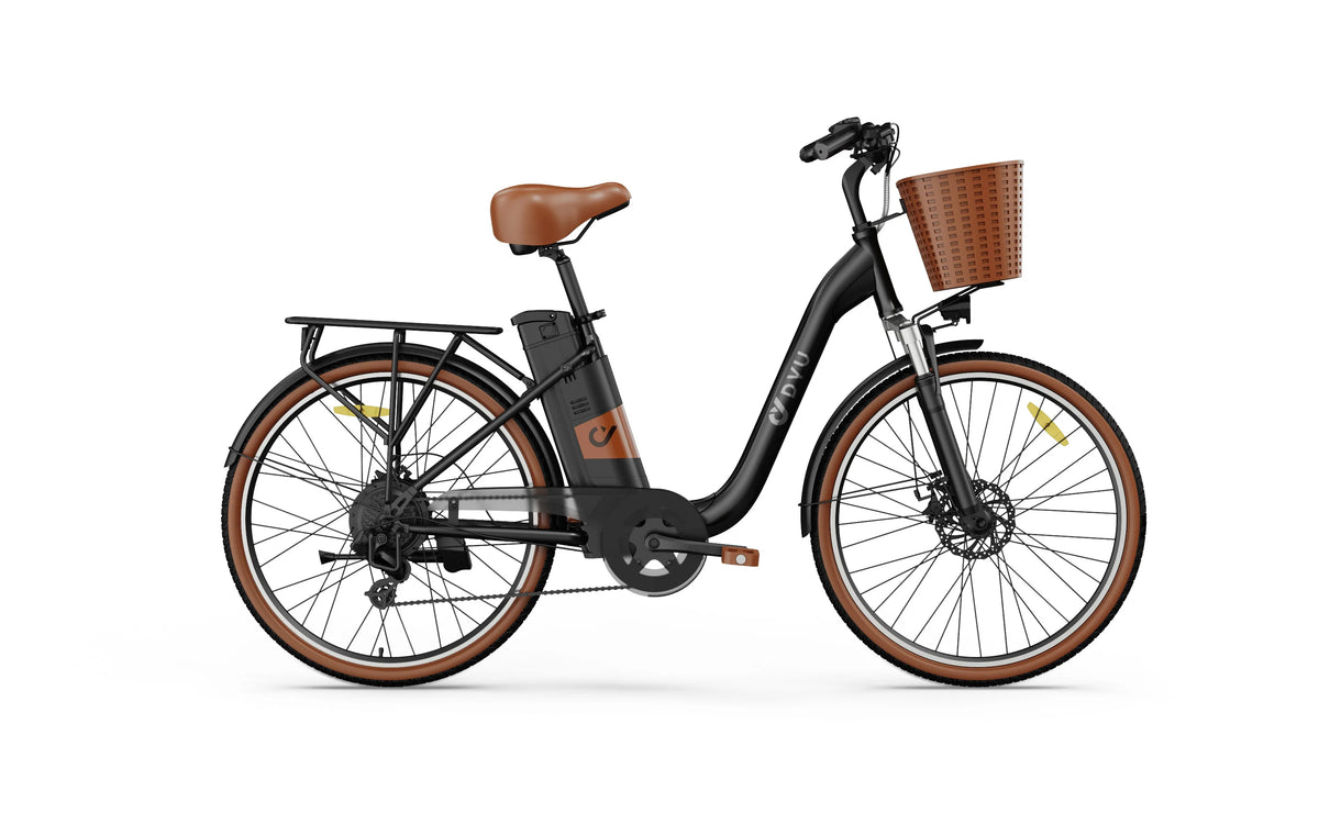 For C6 Pro 48V 7-Speed City Bike with Brushless Rear Hub Motor 50km Range Pedal-Assist Electric Bike